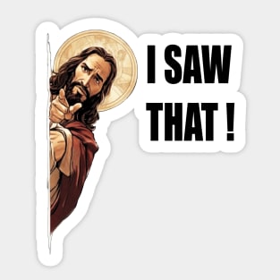 Jesus Meme - Tee Sticker